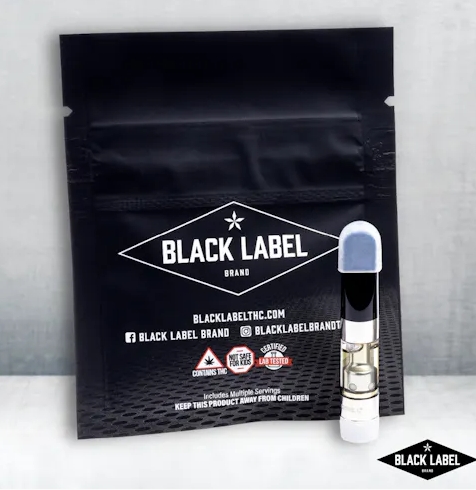 Photograph of product: Black Label 1g Distillate Cart- Clemenberry Gelato