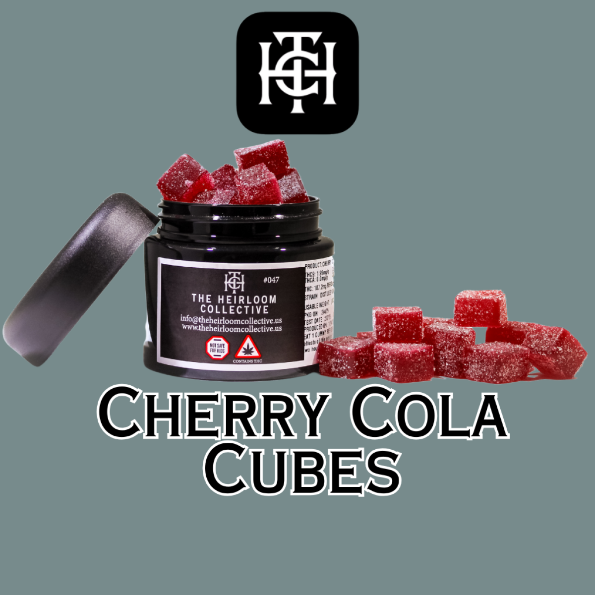 Photograph of product: Cherry Cola Cubes | Edibles | 100mg