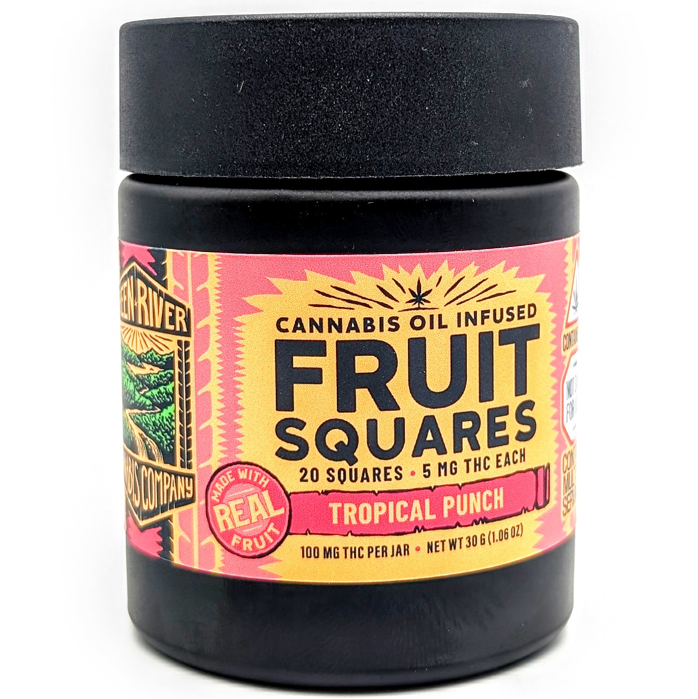 Photograph of product: Fruit Squares -Tropical Punch 100mg