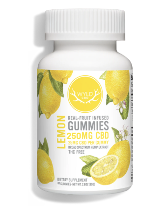 Photograph of product: WYLD | Lemon Hemp 250mg Gummies | 10pk