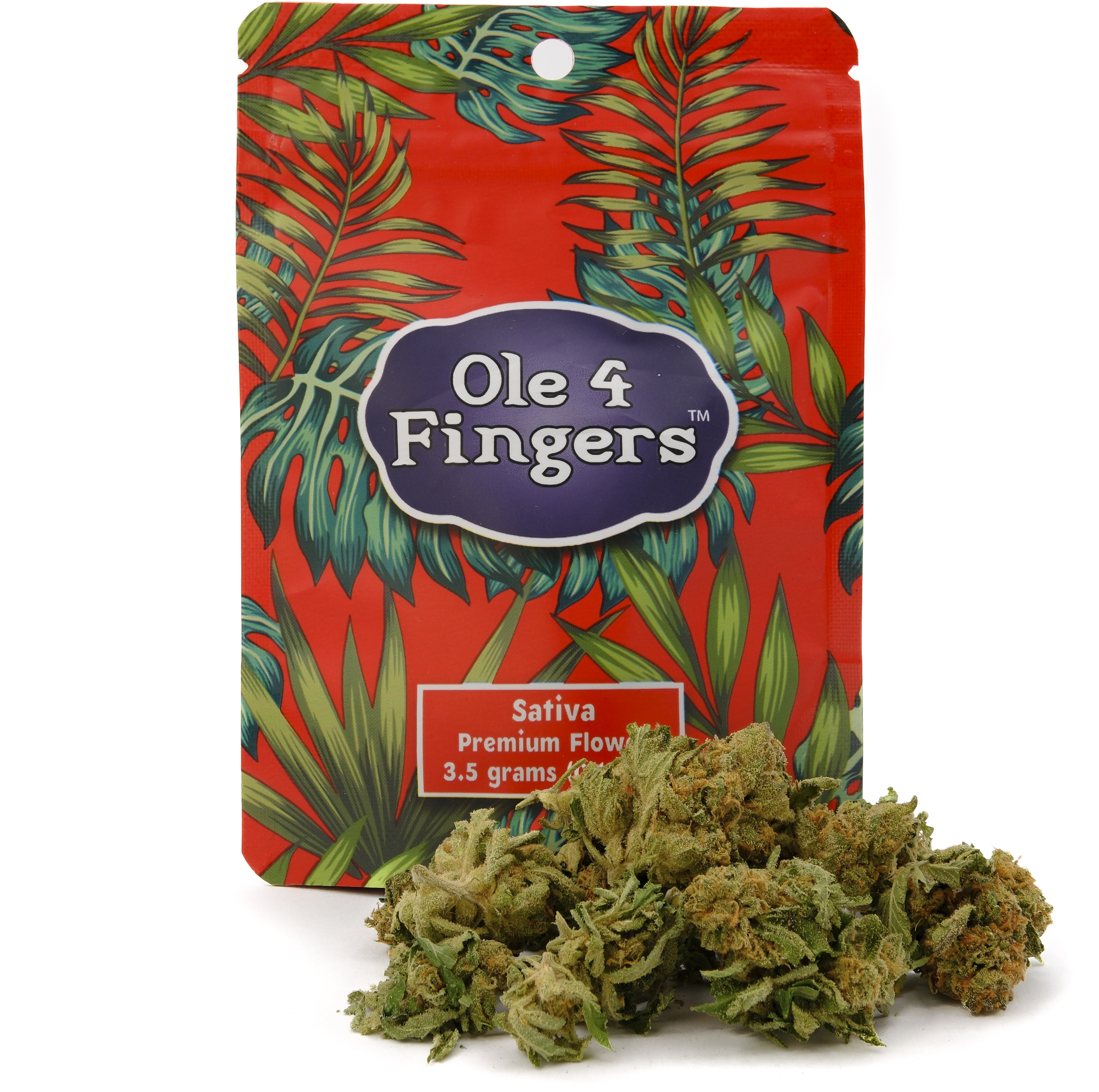 Photograph of product: Pacific Sunset 3.5g Smalls Bag - Ole' 4 Fingers