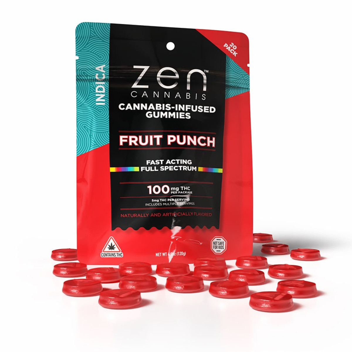 Photograph of product: Fruit Punch Oui'd Gummies | Edibles | 100mg