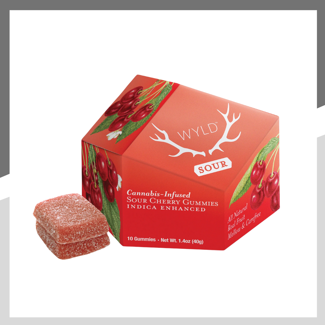 Photograph of product: Oui'd - Sour Cherry | Gummies | 10pk | 100mg