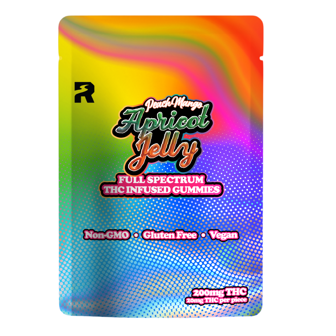 Photograph of product: Rogue Peach Mango Apricot Jelly Full Spectrum Gummies | 200mg