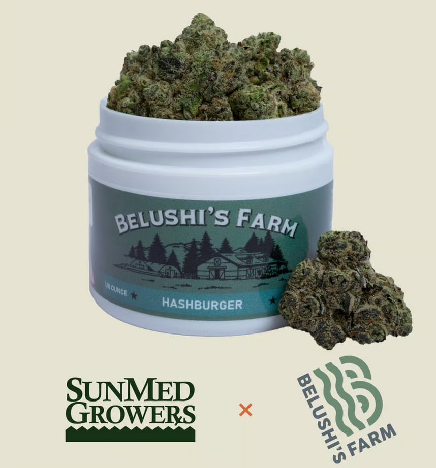 Photograph of product: Belushi's Farm Hashburger - 3.5g - Pre-Packed