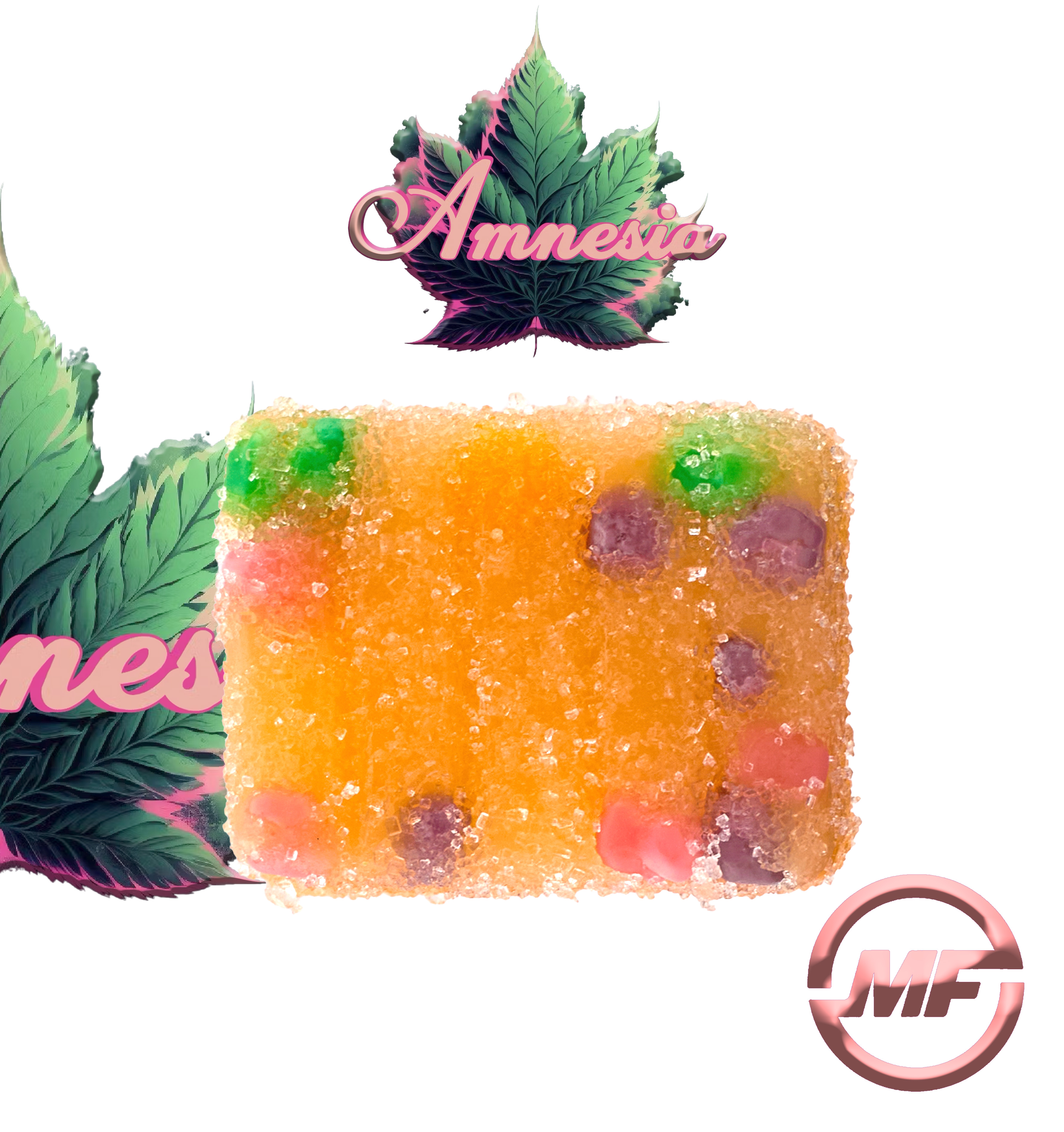 Photograph of product: Amnesia Zerds | Orange Soda | au chocolat Rosin Gummies | 200mg