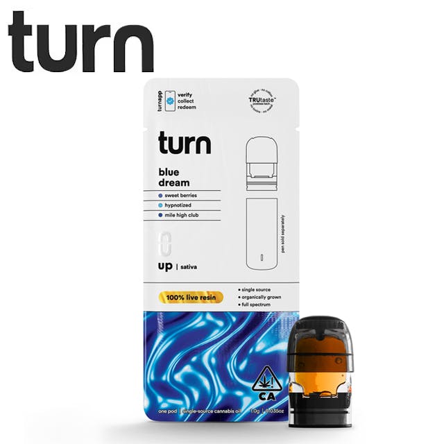 Photograph of product: Turn - Blue Dream - Live Resin Pod - 1g - LR Pod