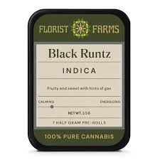 Photograph of product: Florist Farms | Black Runtz | Pre-Roll 7pk | 3.5g