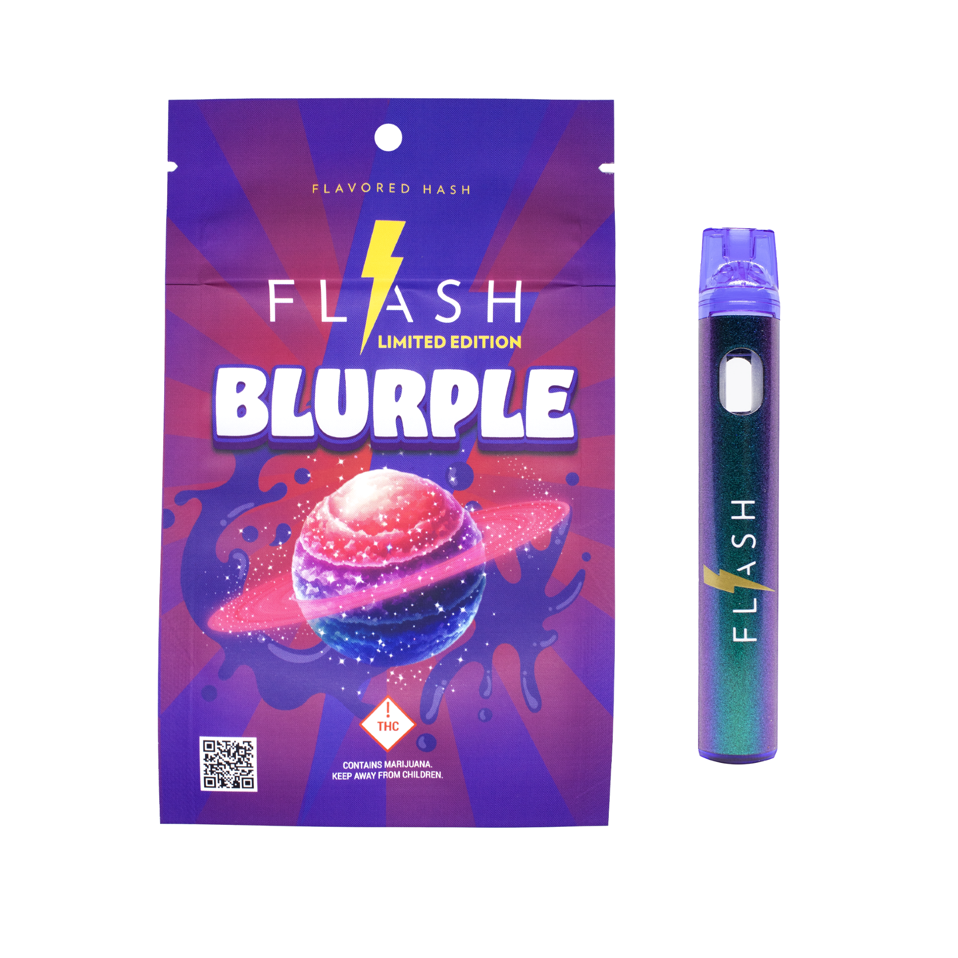 Photograph of product: Harmony | Flash Disposable | Blurple 1g