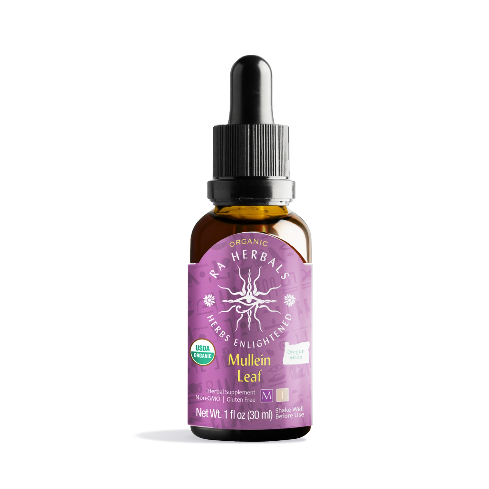 Photograph of product: Ra Herbals Certified Organic Mullein Leaf Tincture