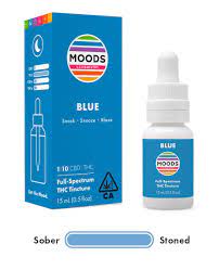 Photograph of product: Blue 1:10 (High TH-oui) Moods Tincture (Snooze - Blaze & Lounge) $29
