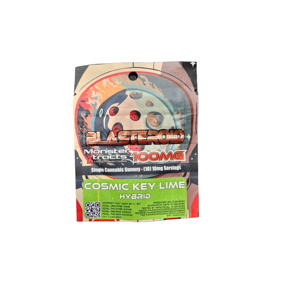 Photograph of product: Monster Blasteroid 100mg Cosmic Key Lime