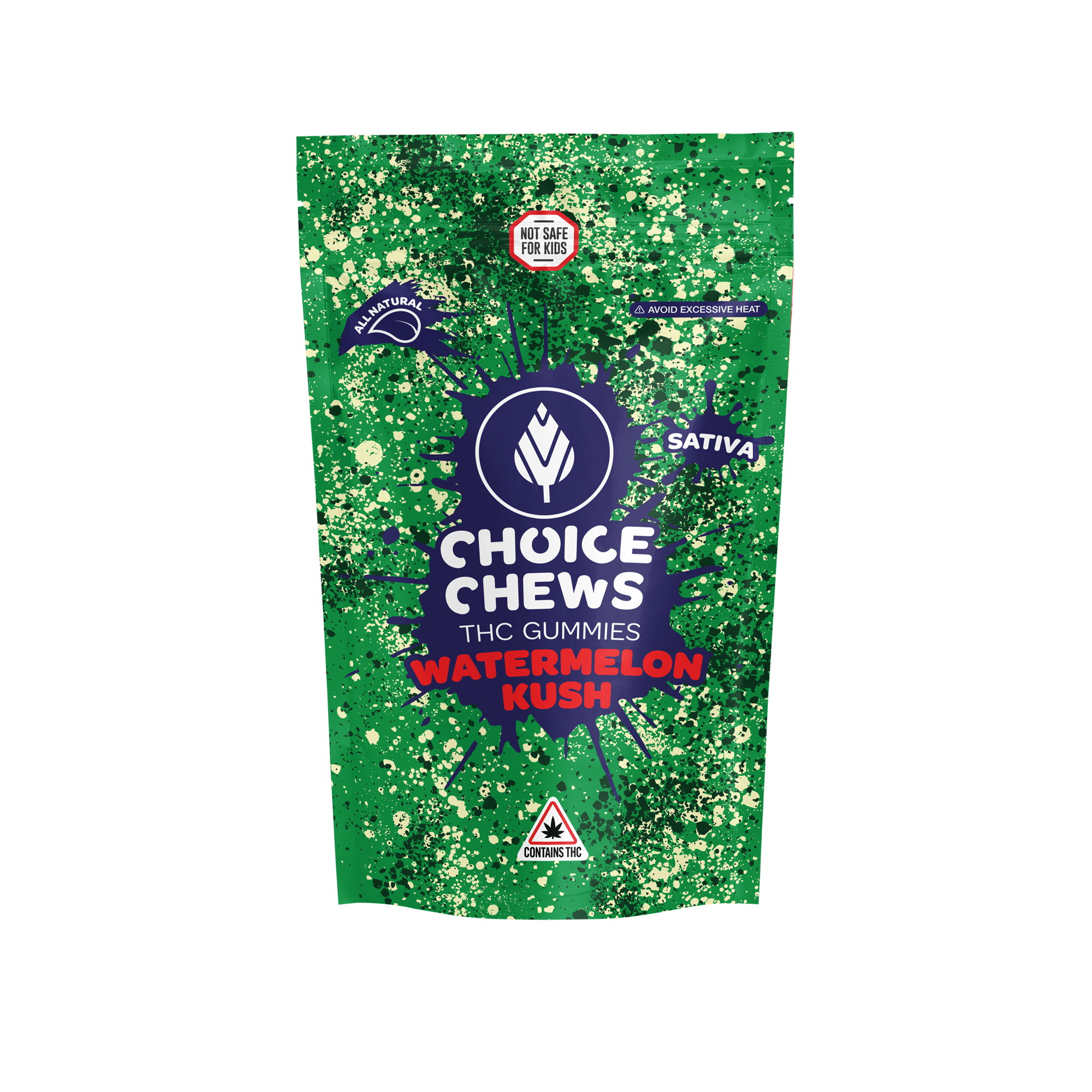 Photograph of product: Watermelon Kush Gummies - 100mg TH-oui - 10 Pack