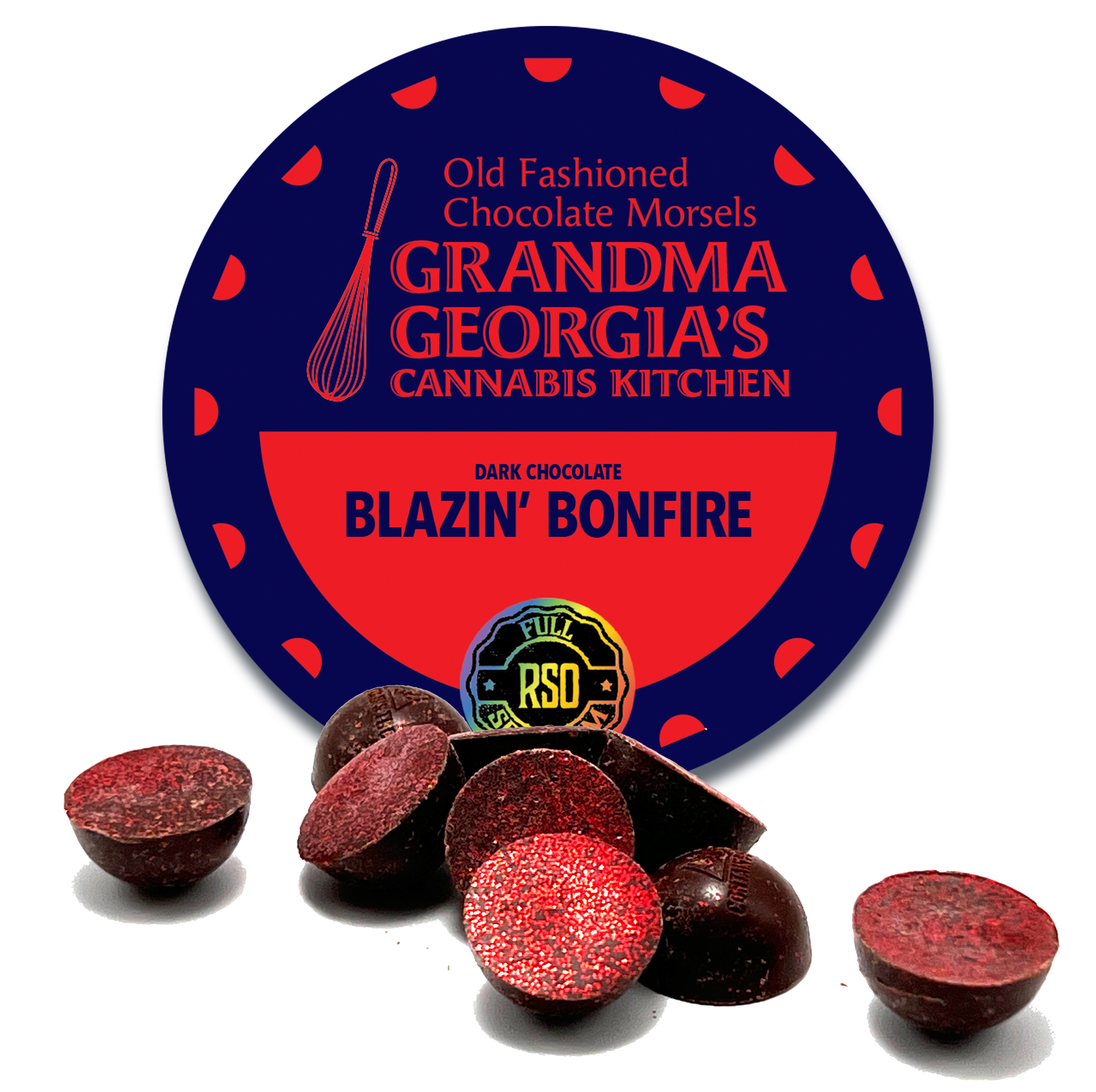 Photograph of product: RSO Blazin' Bonfire Morsels 135mg 10pk MED