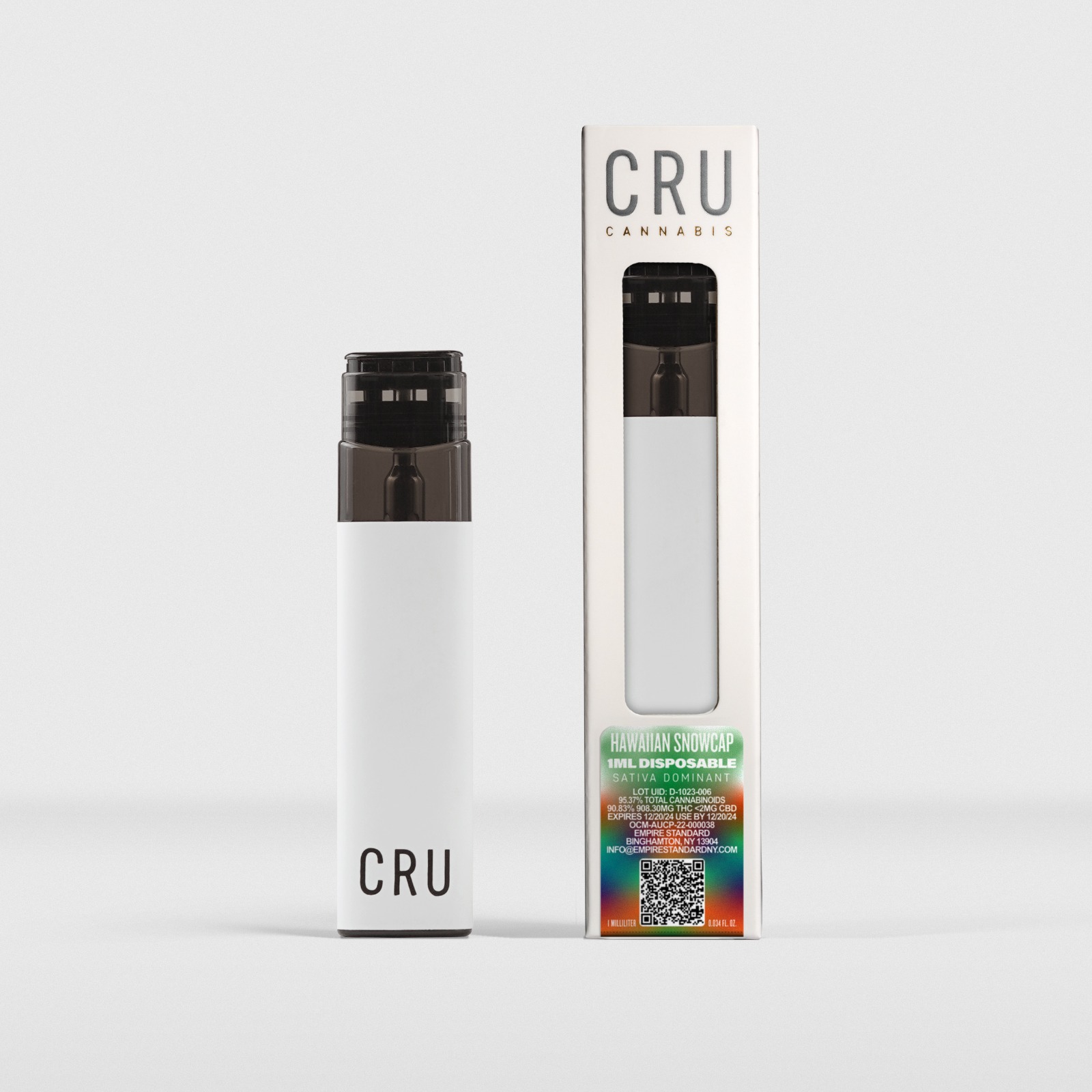 Photograph of product: CRU - Hawiian Snowcap Disposable Vape - 1g
