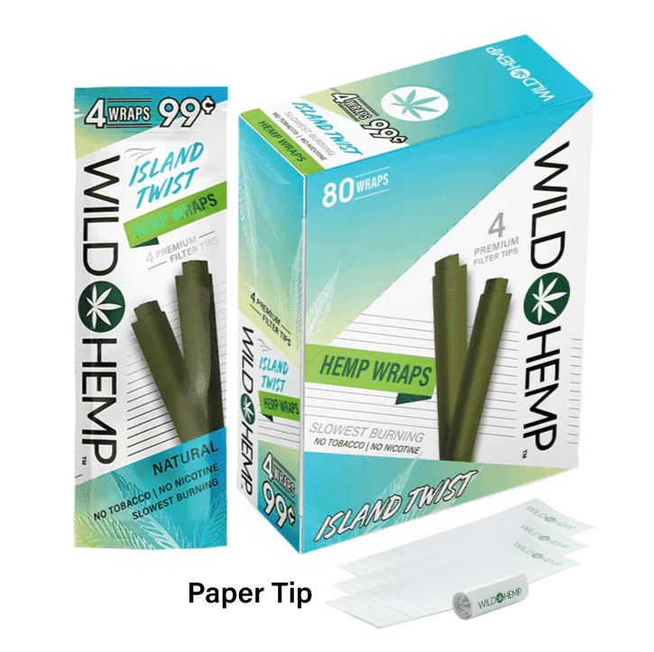Photograph of product: Wild Hemp Island Twist Hemp Wraps