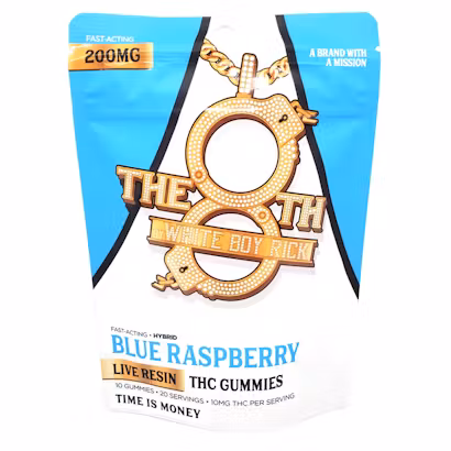 Photograph of product: Blue Raspberry Live Resin Gummies