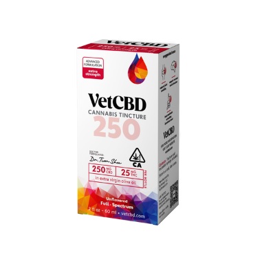 Photograph of product: VETCBD | 10:1 Extra Strength Tincture | 250mg CBD/25mg TH-oui