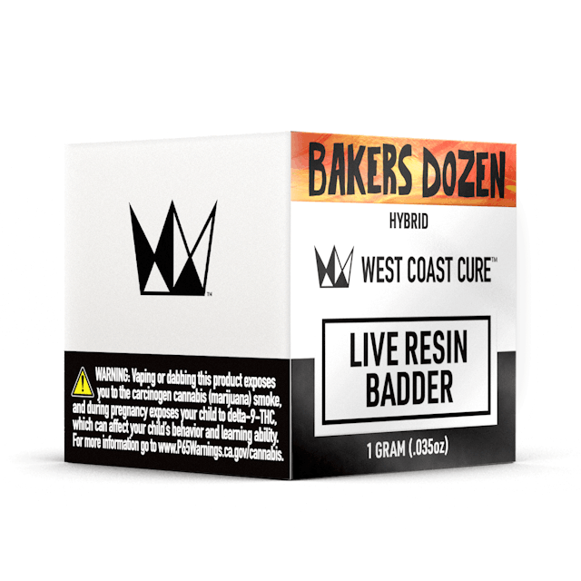 Photograph of product: Bakers Dozen | 1g Live Resin Badder
