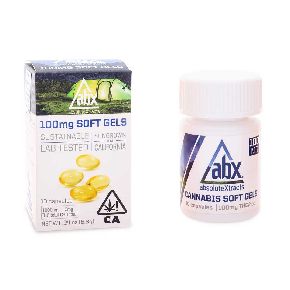 Photograph of product: 100MG SOFT GELS 10 PACK