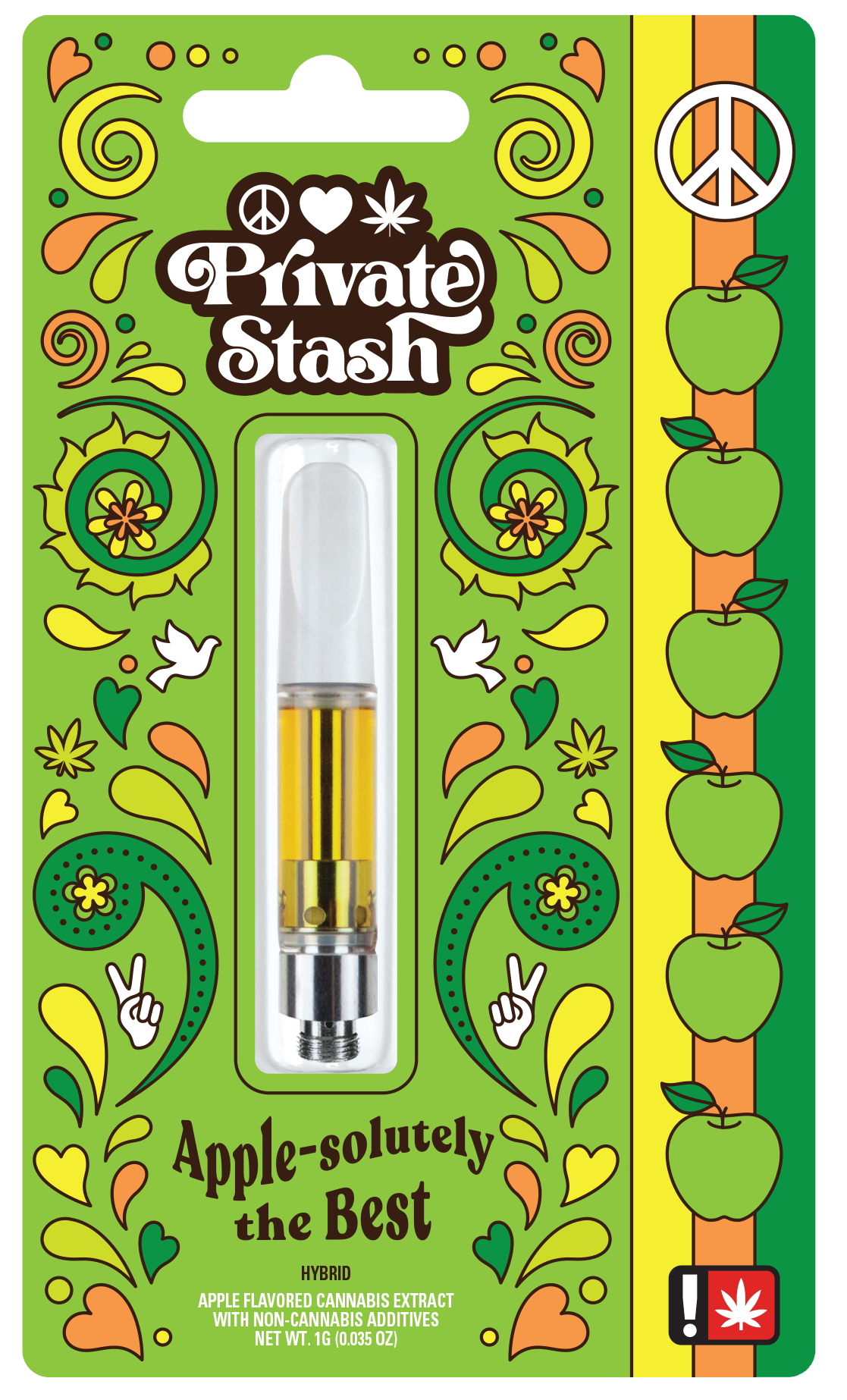 Photograph of product: Private Stash - APPLE-SOLUTELY THE BEST - Cartridge - - H