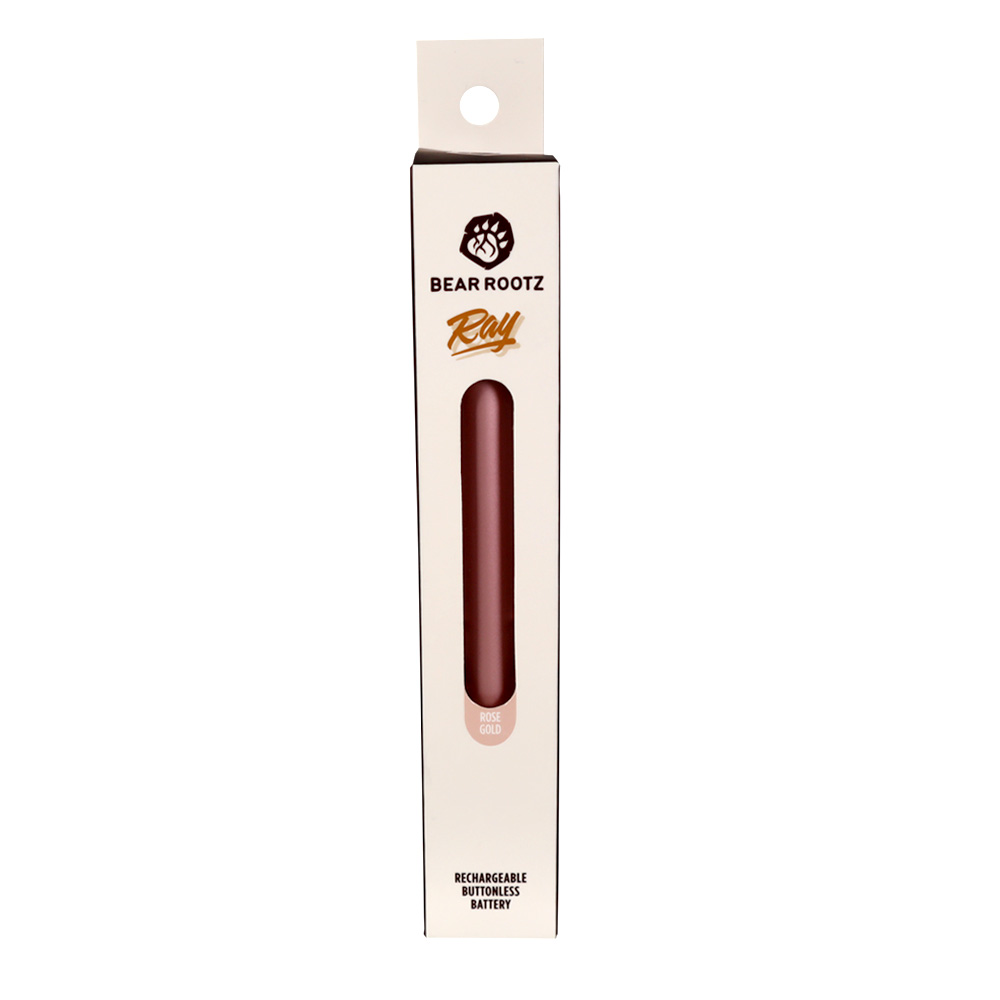 Photograph of product: Bear Rootz | RAY | inhale-activated battery | Rose Gold