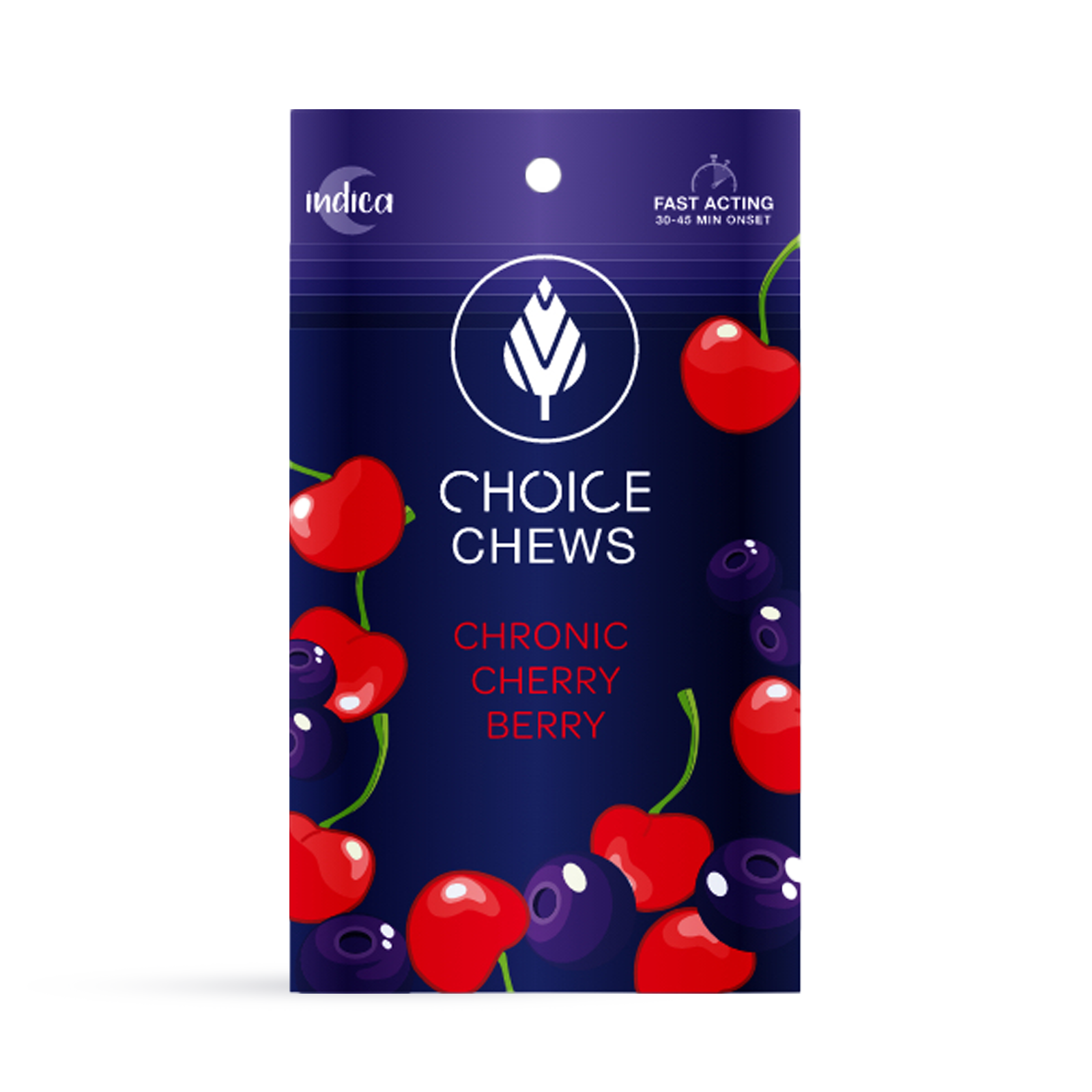 Photograph of Product: Chronic Cherry Berry Choice Chews | 200mg