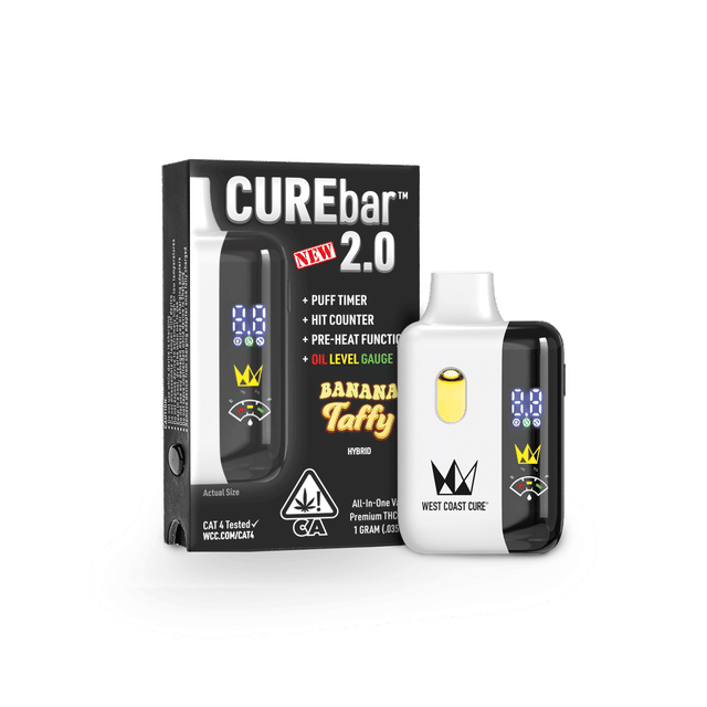 Photograph of product: 1G Banana Taffy CUREbar 2.0 AIO - 