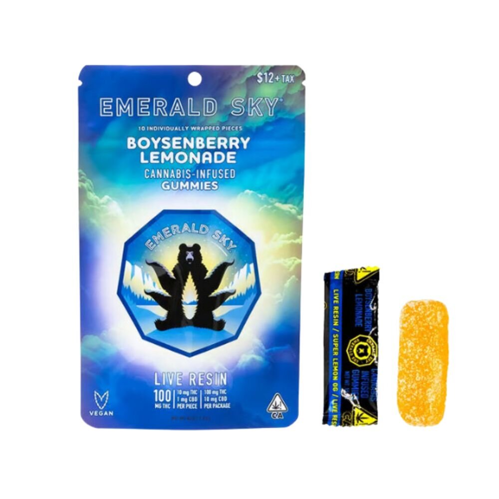 Photograph of product: Boysenberry Lemonade LR Gummies Emerald Sky