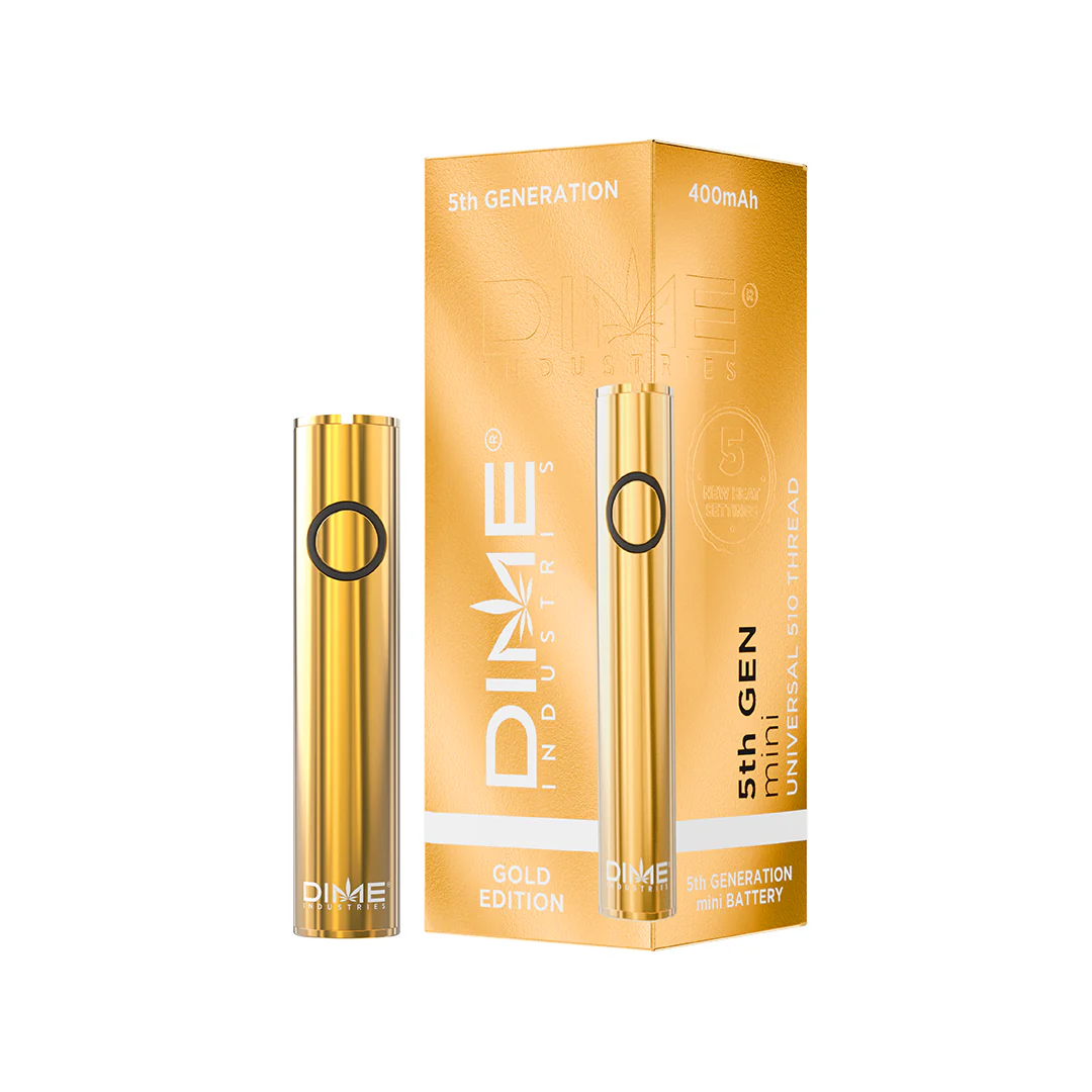 Photograph of product: Dime Industries - Mini 510 Battery (Gold)