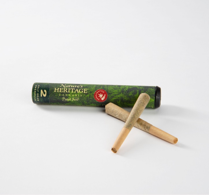 Photograph of product: Larry Bird Mints - 2pk Preroll 0.5g ea