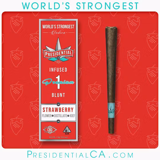 Photograph of product: Presidential - Strawberry (Oui'd) Moon Rock Blunt