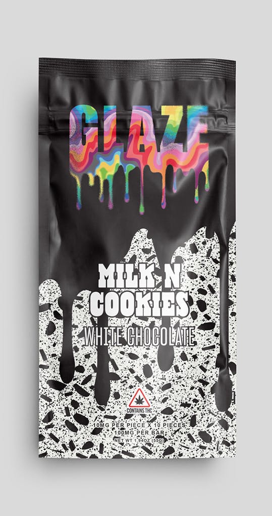 Photograph of product: Milk n Cookies White Chocolate Bar - 