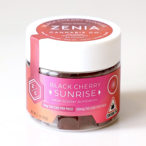 Photograph of product: 100mg Gumdrops | Black Cherry Sunrise