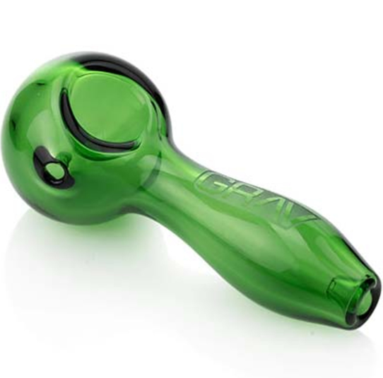 Photograph of product: GRAV - GLASS - CLASSIC SPOON - GREEN
