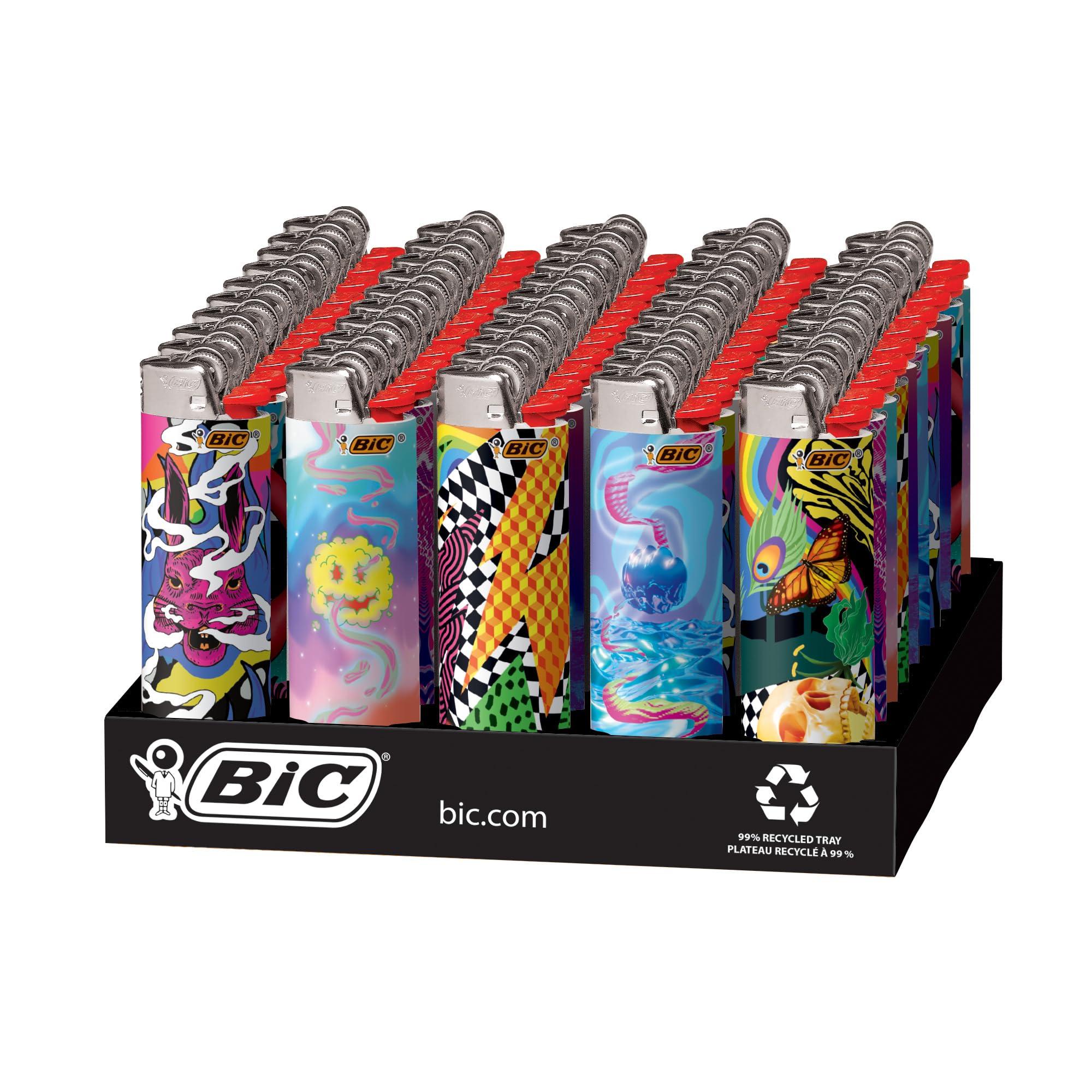 Photograph of product: BIC LIGHTERS - MAXI SPECIAL EDITION PRISMATIC