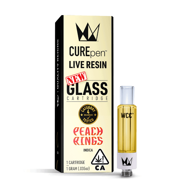 Photograph of product: Peach Rings | 1G LR Cartridge