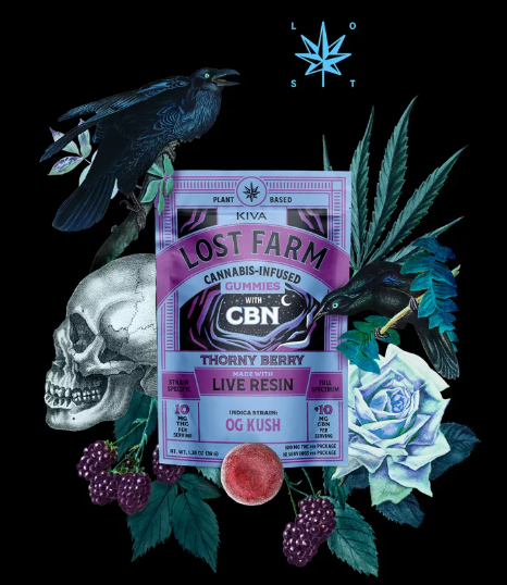 Photograph of product: Lost Farm Live Resin Gummies Thorny Berry x OG Kush