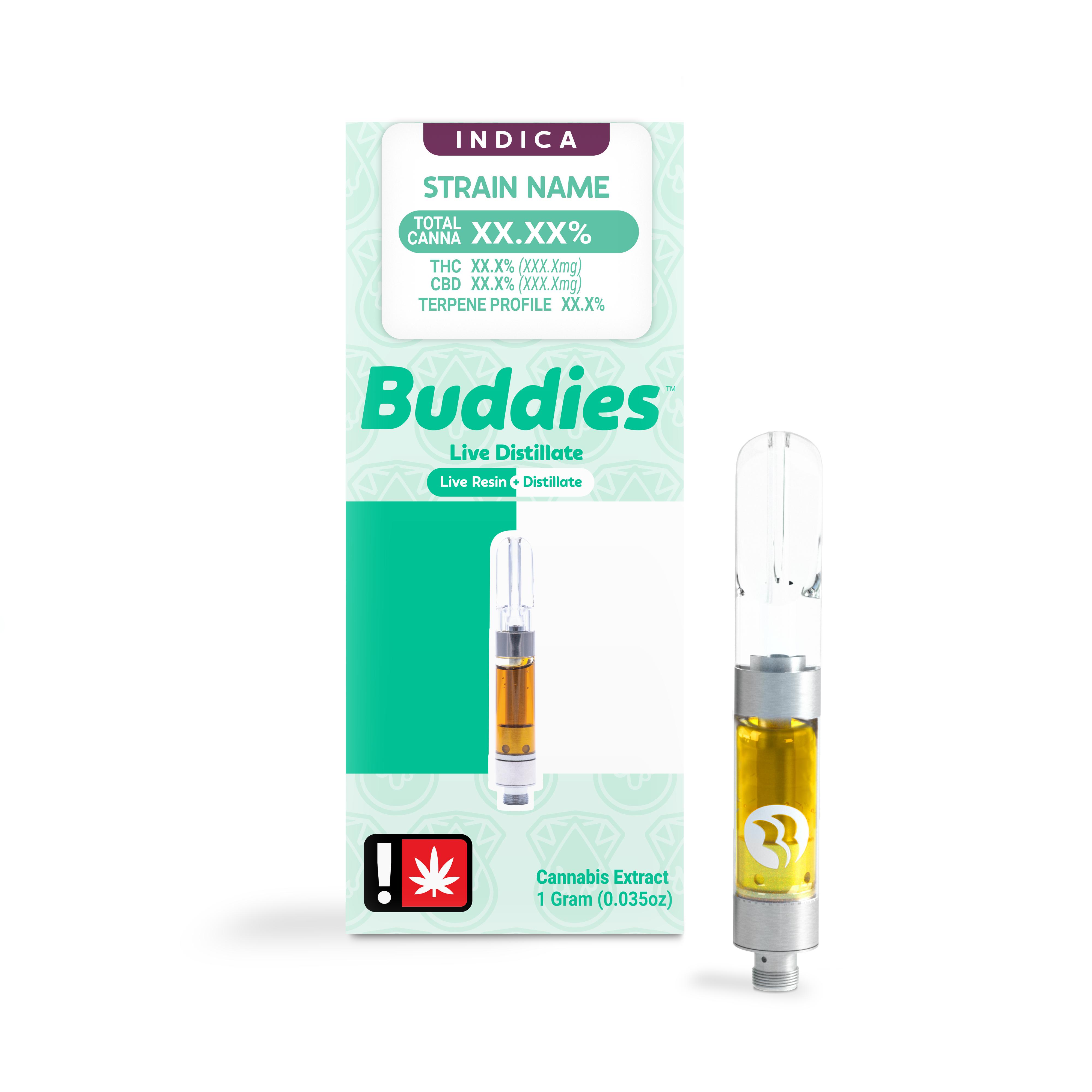 Photograph of product: Buddies - Punch Breath Live Distillate Cartridge (I)