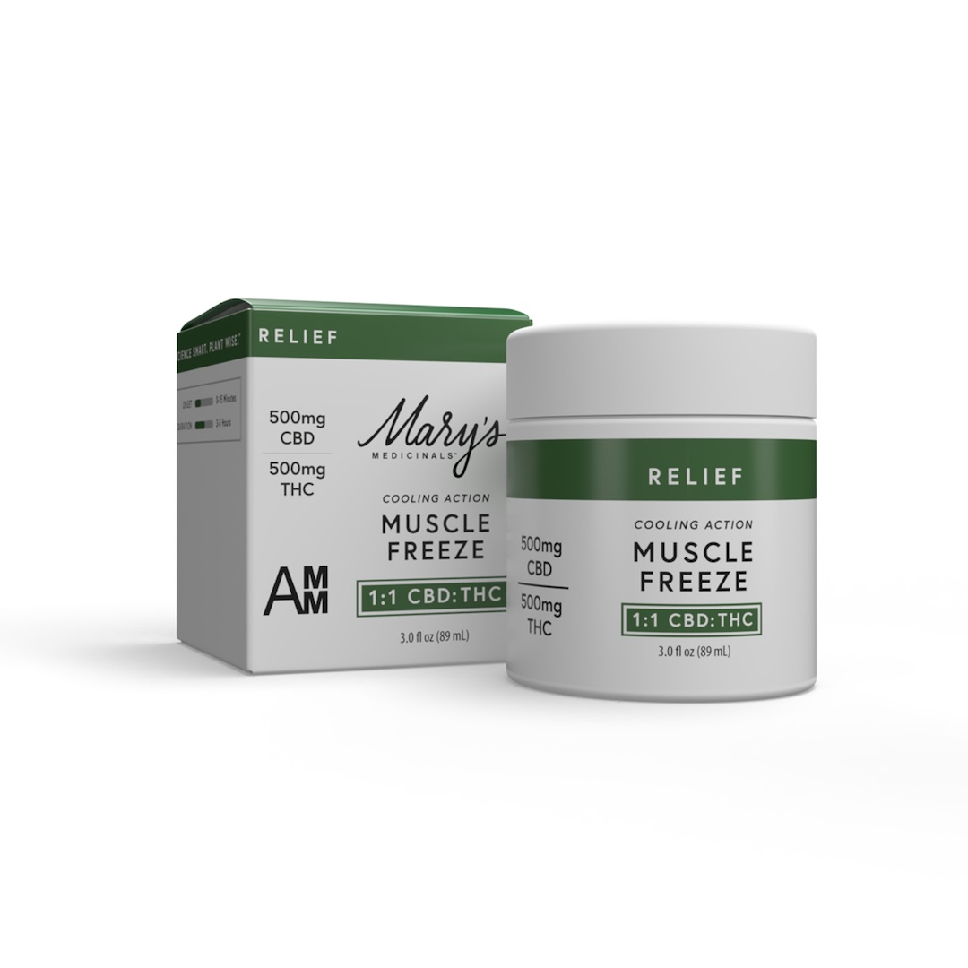 Photograph of product: Mary's Medicinals - Topical - Muscle Freeze - Relief - 1:1 CBD:TH-oui