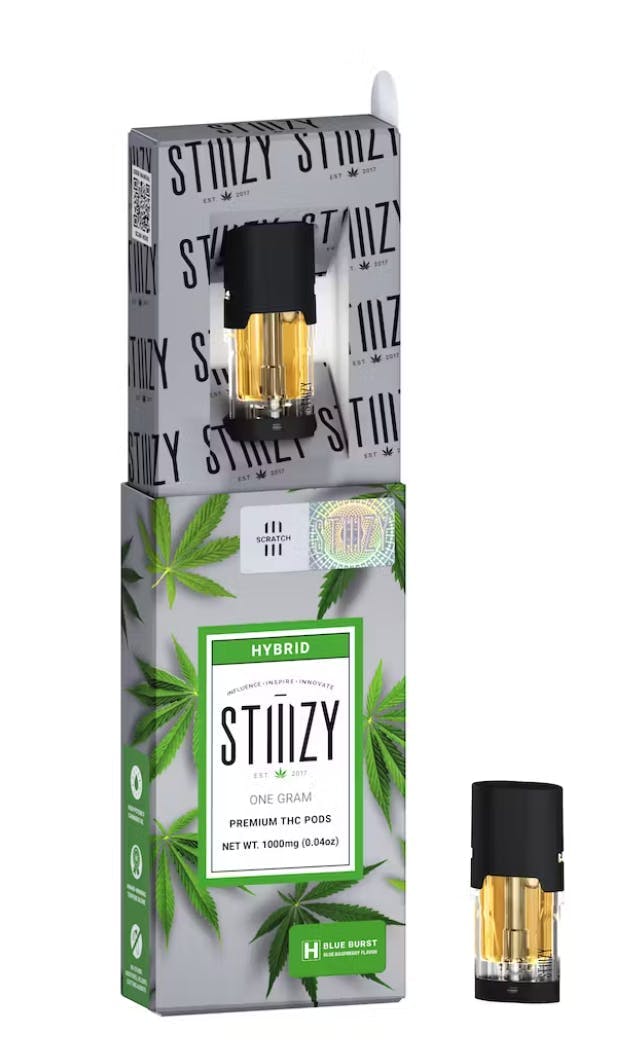 Photograph of product: Stiiizy - 1G Blue Burst - Pod