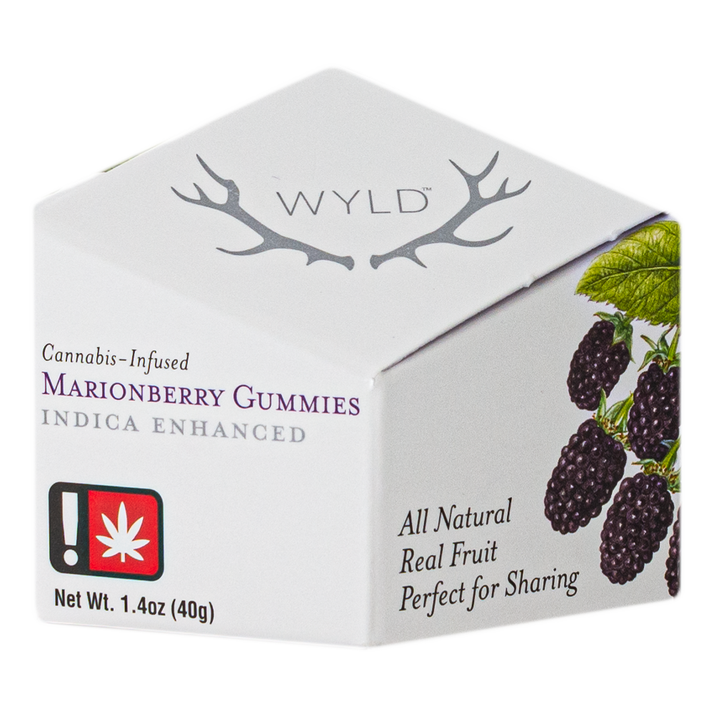 Photograph of product: Gummies - Indica - THC:100mg - 10pk - Marionberry