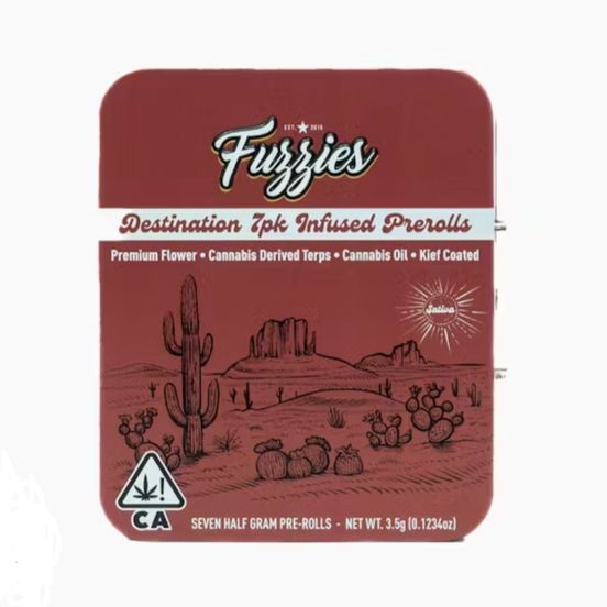 Photograph of product: Fuzzies - Orange Haze 7pk - 3.5g Infused Prerolls - 