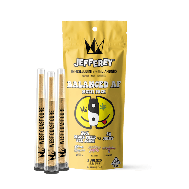 Photograph of product: Balanced AF Pack - Jefferey Infused Joint 1.2g 3 Pack - 