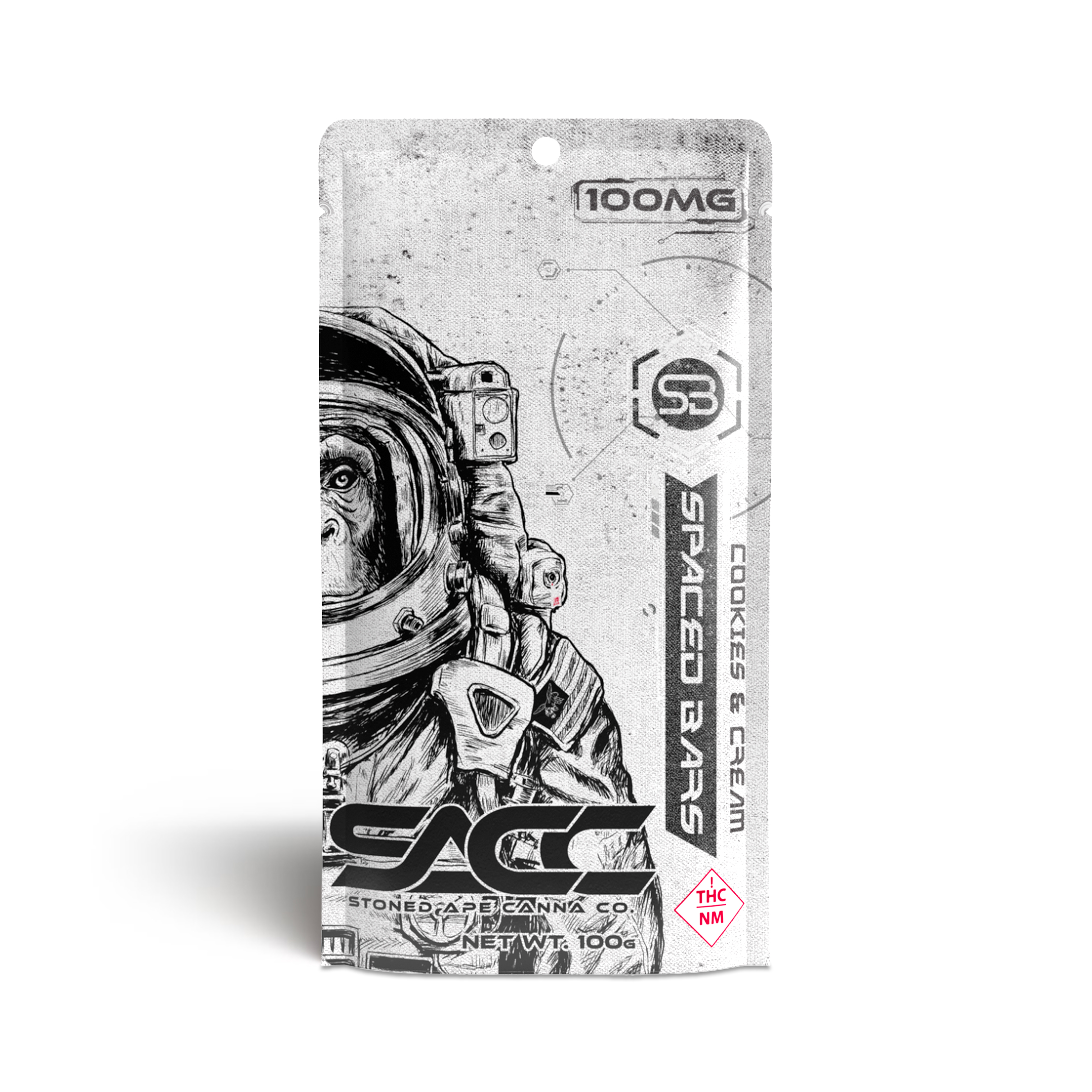 Photograph of product: Cookies & Cream Spaced Bar - 100mg