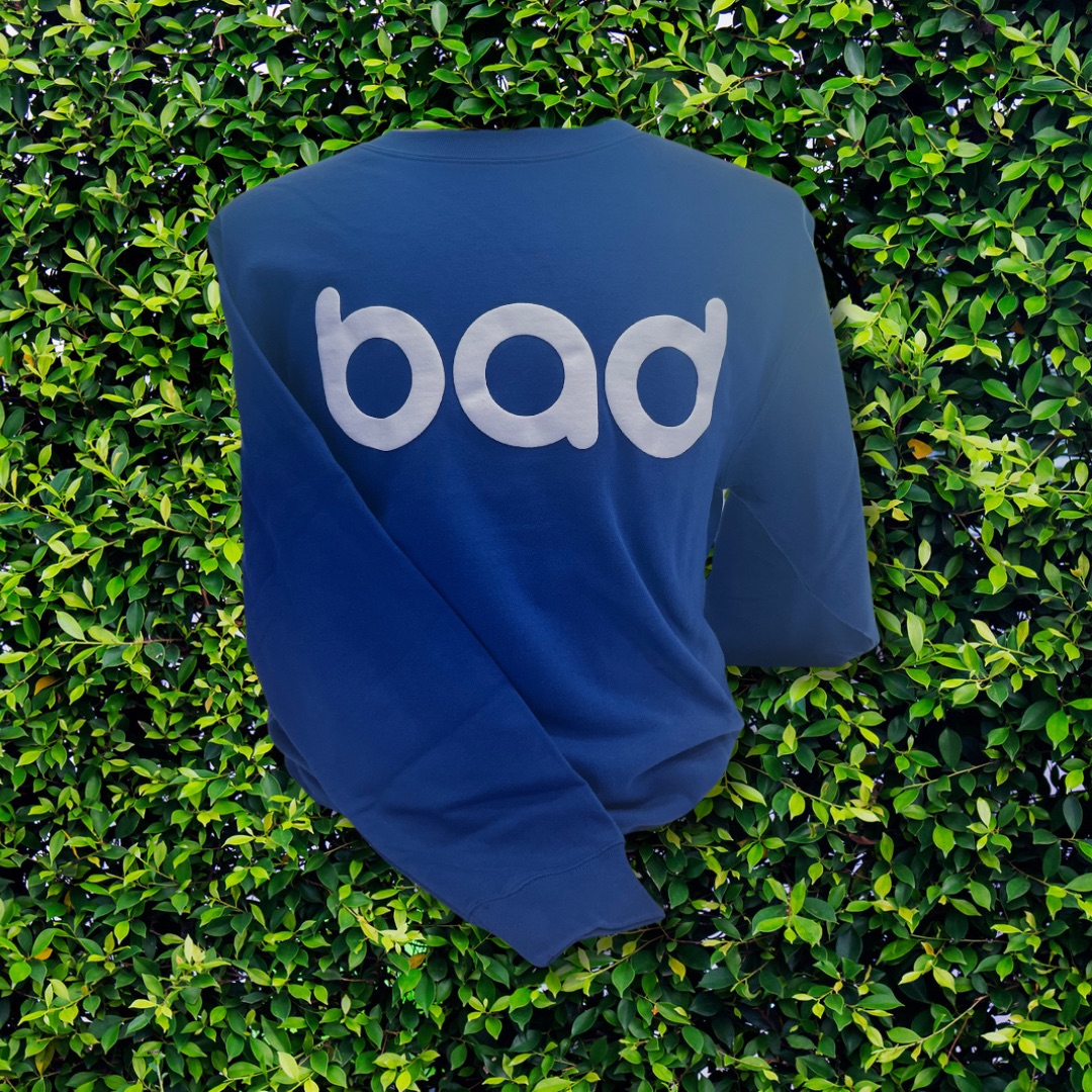 Photograph of product: Blue Bakin Bad Crewneck