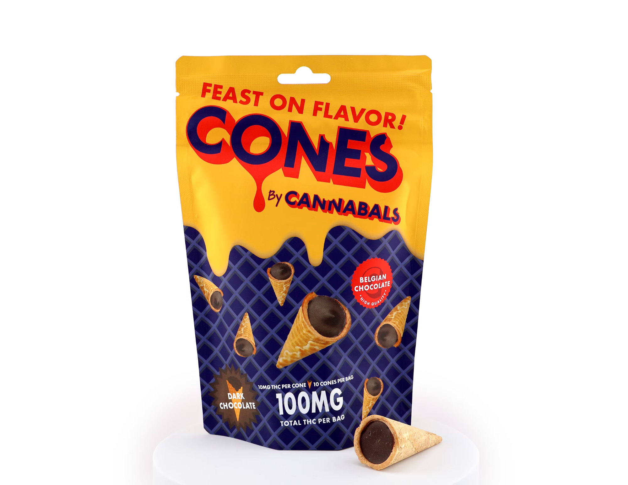 Photograph of product: Cannabals - Dark Chocolate Cone - 100mg