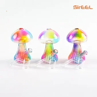 Photograph of product: 5" Rainbow Mushroom Rig