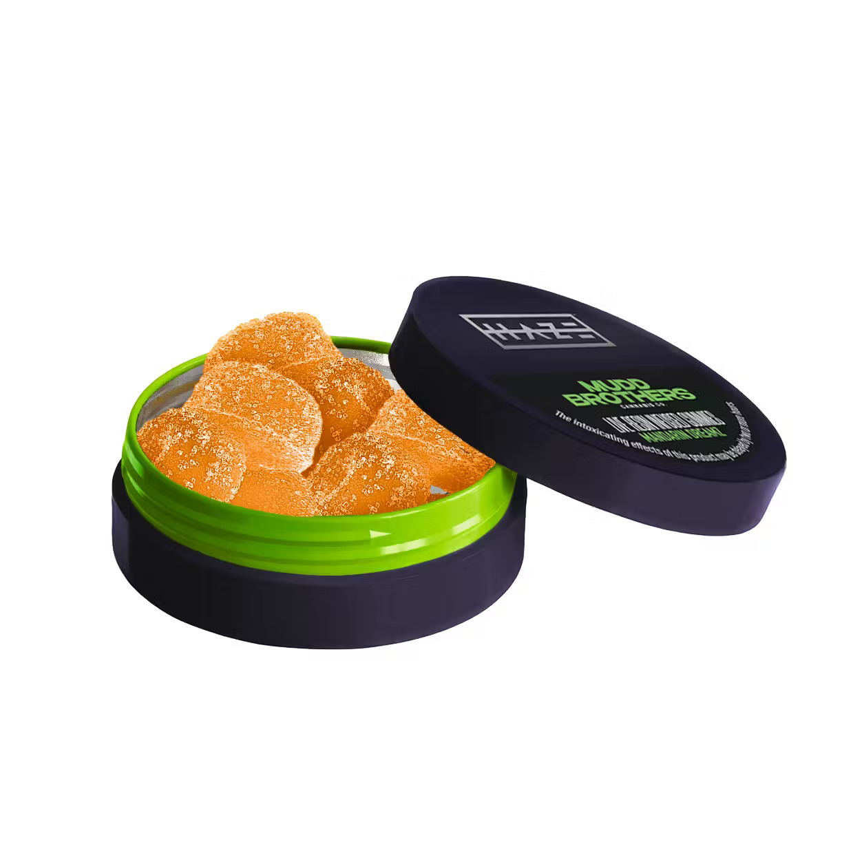 Photograph of product: Haze X Mudd Brothers | Tropical Punch Live Rosin Gummies (H) | 10mg 10pk