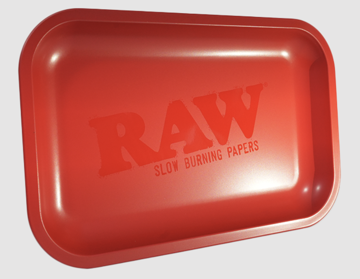 Photograph of product: RAW - Small Red Matte Murderd Rolling Tray